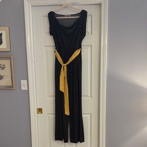 Chic Black and White Polka Dot Jumpsuit